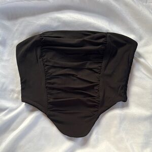 Forever 21 Black Ruched Bikini Bottom